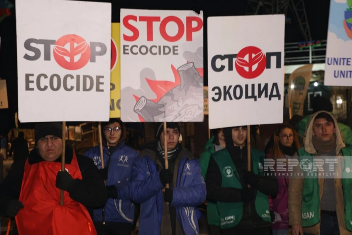 Акция на дороге Ханкенди-Лачын продолжается, протестующие требуют положить конец экотеррору