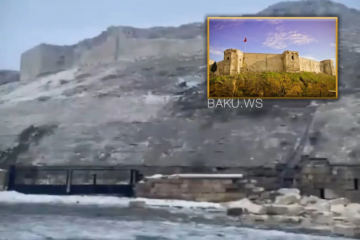 В Турции в результате землетрясения обрушилась 6000-летняя крепость Газиантеп - ВИДЕО