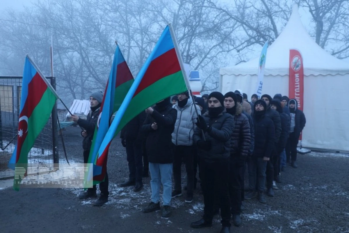 Демонстранты на дороге Ханкенди-Лачын проявляют высокую активность и на 58-й день акции - ФОТО