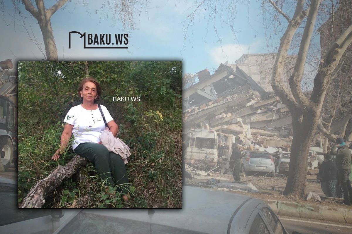 Kahramanmaraşda yaşayan azərbaycanlı qadın dağıntılar altında qalıb - FOTO