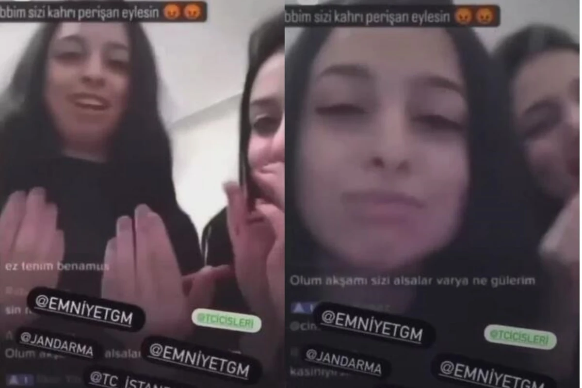 Canlı yayımda İnşallah yenə zəlzələ olsun duası edən qızlar tutuldu - VİDEO