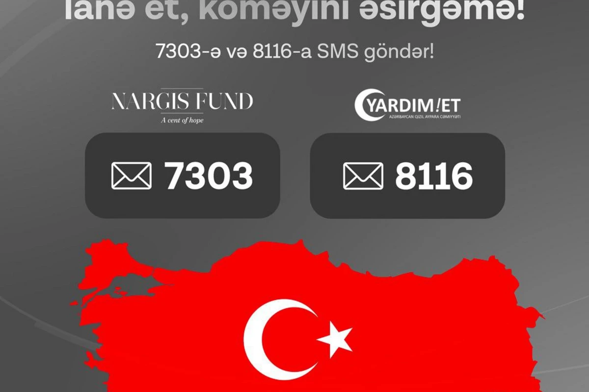 Azercelldən Türkiyəyə dəstək məqsədilə ianə imkanları
