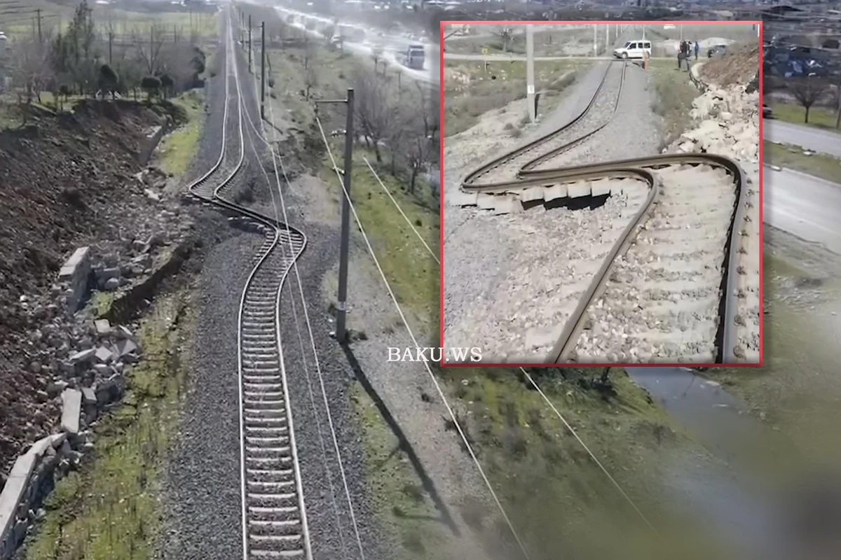 Жуткое землетрясение в Турции вывело из строя железнодорожную линию - ВИДЕО