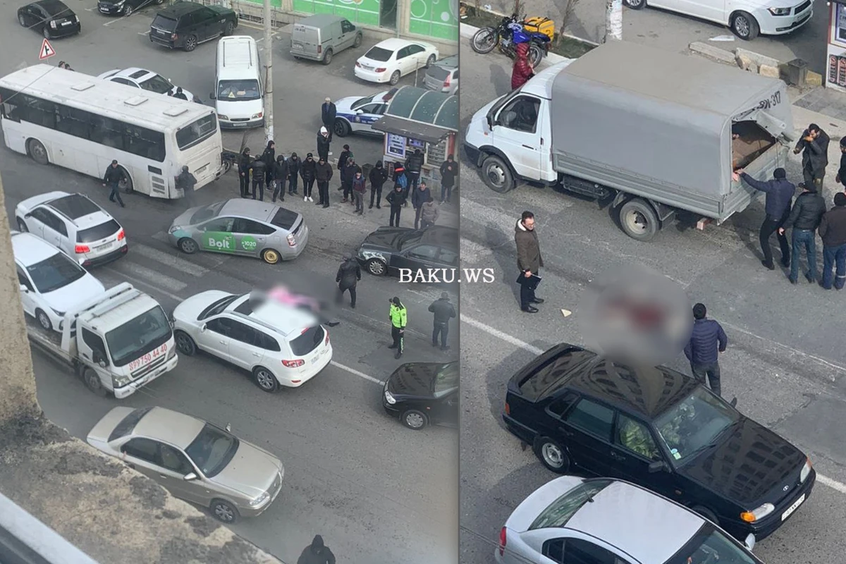 В Масазыре автомобиль насмерть сбил курьера - ВИДЕО