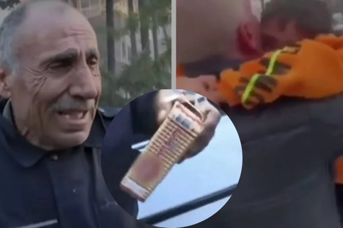 Cibində peçenye gözləyən atanın üzü güldü: Bir oğluna qovuşdu - VİDEO