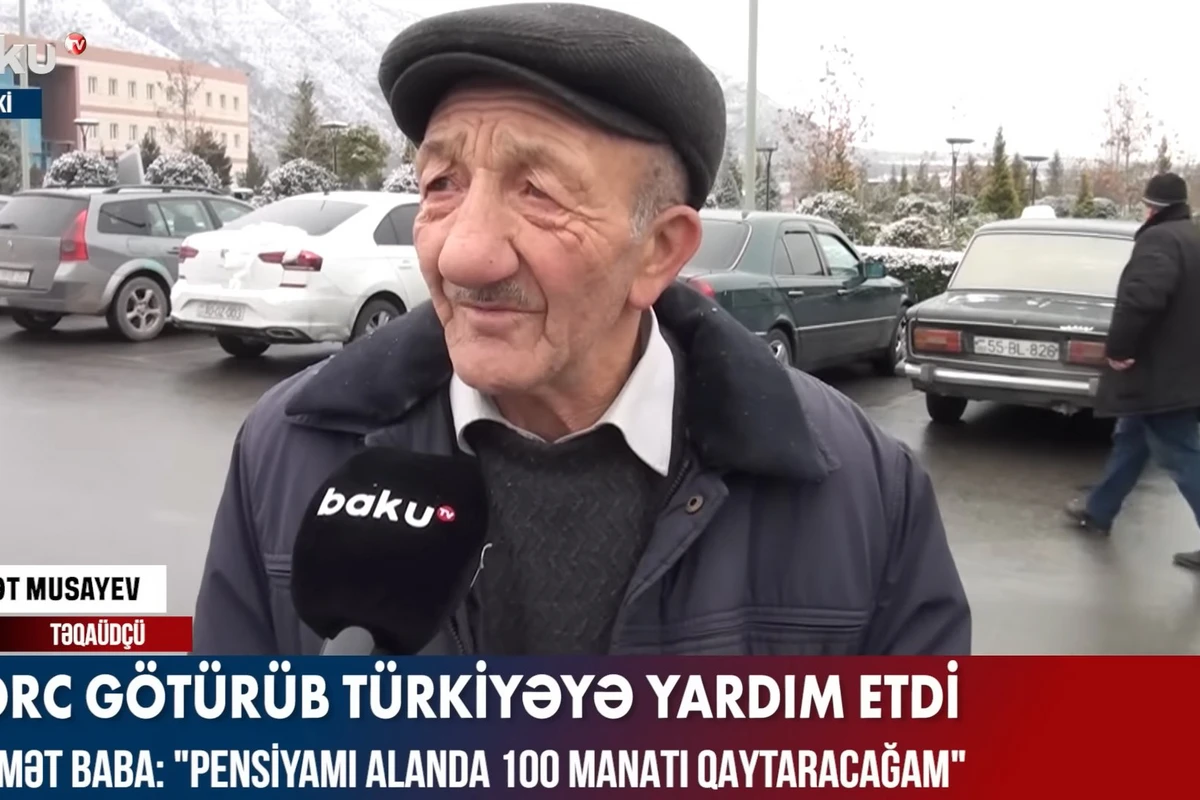 Borc götürüb Türkiyəyə yardım etdi - VİDEO