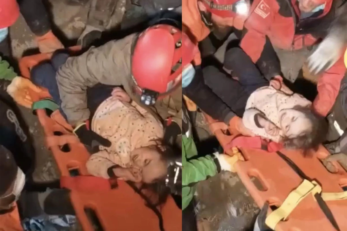 Əsrin fəlakətində möcüzə: 141 saat sonra ana və övladı xilas edildi - VİDEO