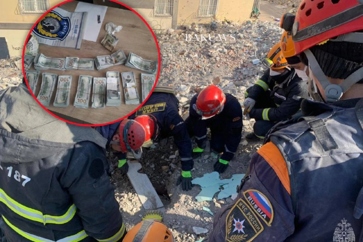 Российские спасатели нашли 150 тысяч долларов под завалами дома в Турции - ВИДЕО