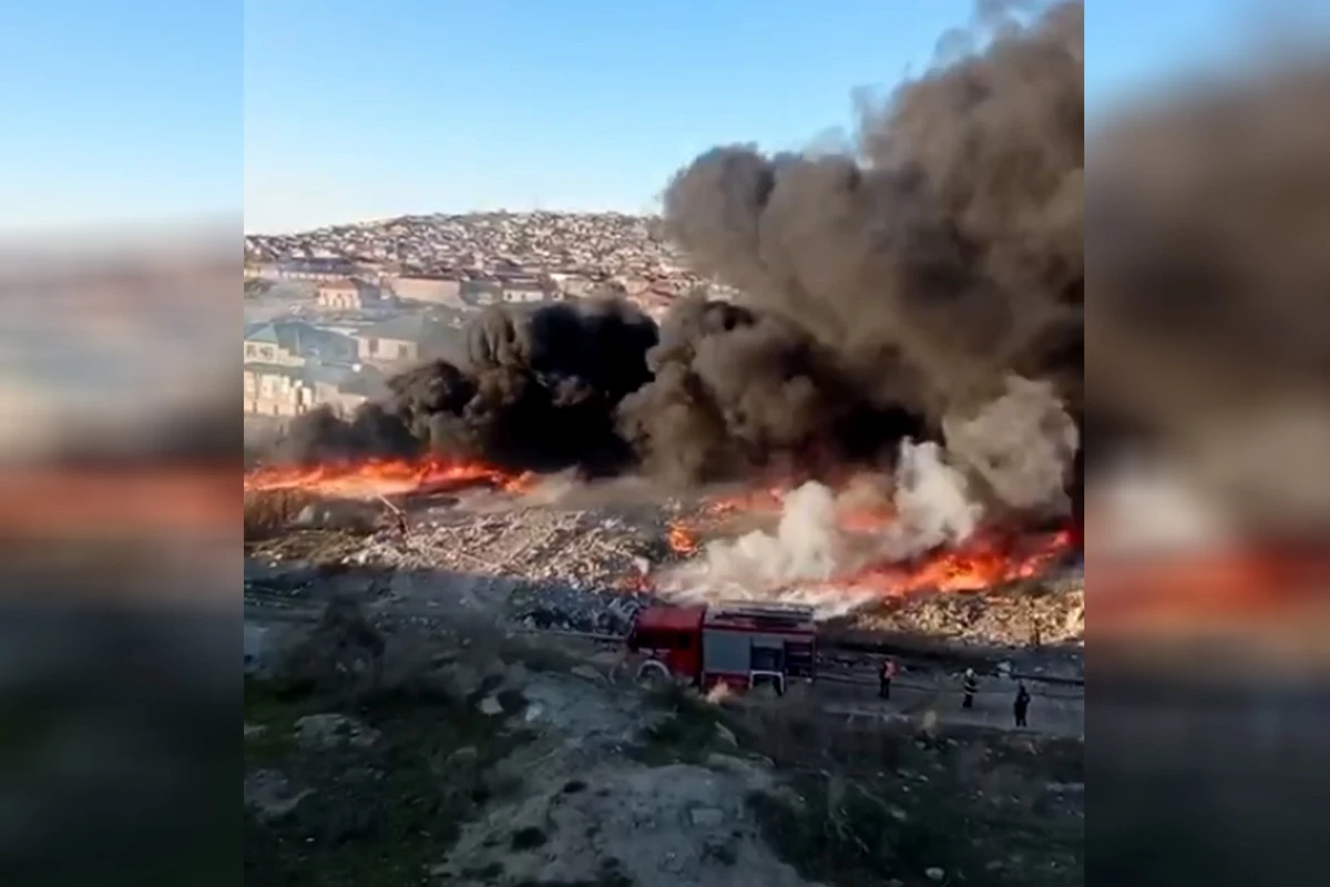 Bakıda mazut qalıqları yanır - VİDEO - YENİLƏNİB