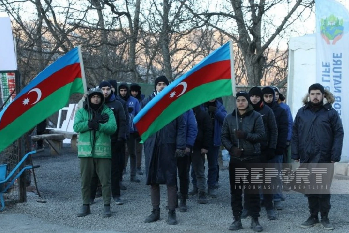 Акция на дороге Ханкенди-Лачын продолжается уже 68 дней - ФОТО
