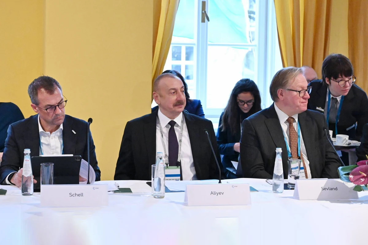 Prezident Münxendə enerji təhlükəsizliyi ilə bağlı dəyirmi masada iştirak edib - YENİLƏNİB-2 - FOTO