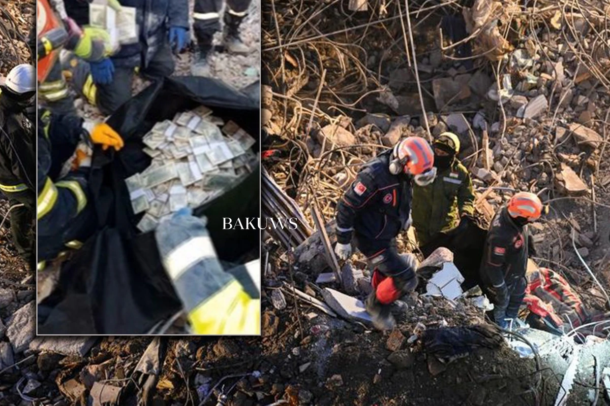 Türkiyədə dağıntılar altından 2 milyon dollar tapıldı - FOTO/VİDEO