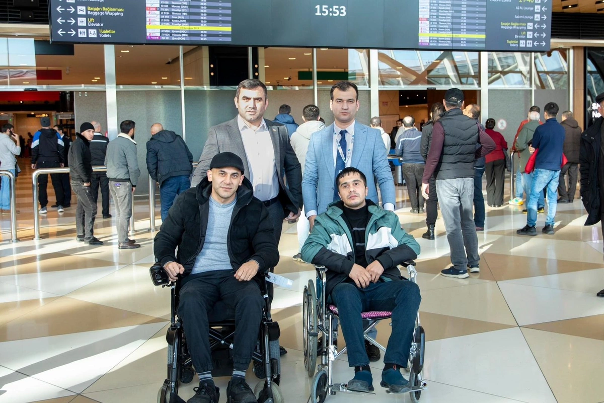 Türkiyədə müalicə olunan daha 2 qazi Vətənə qayıdıb - FOTO