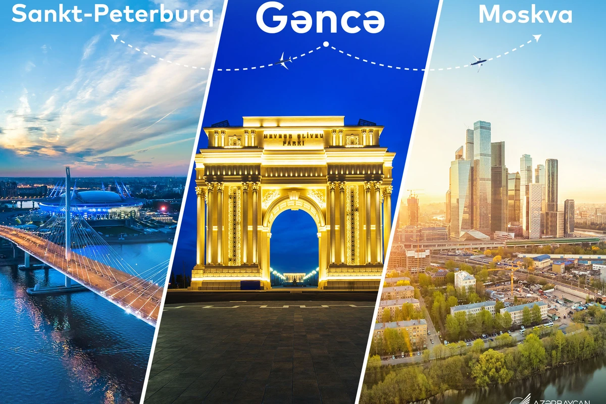 AZAL запускает рейсы из Гянджи в Москву и Санкт-Петербург