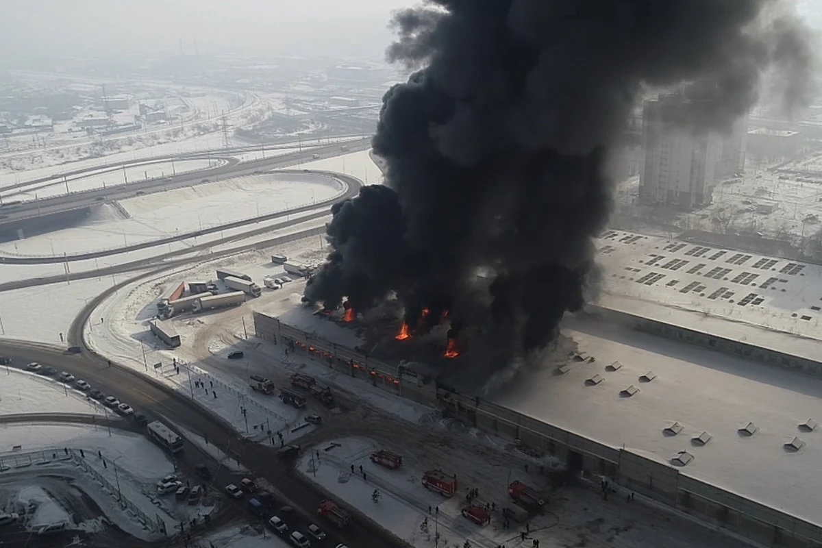 Площадь пожара на складе в России увеличилась в пять раз - ОБНОВЛЕНО + ВИДЕО Площадь пожара на складе в России увеличилась в пять раз - ОБНОВЛЕНО + ВИДЕО
