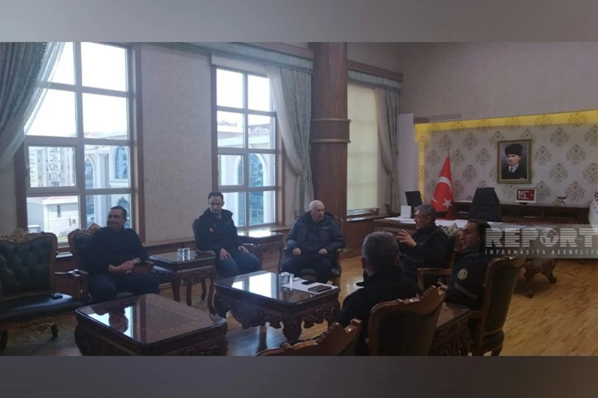Karaman valisi Kahramanmaraşda general Etibar Mirzəyevlə görüşüb - FOTO