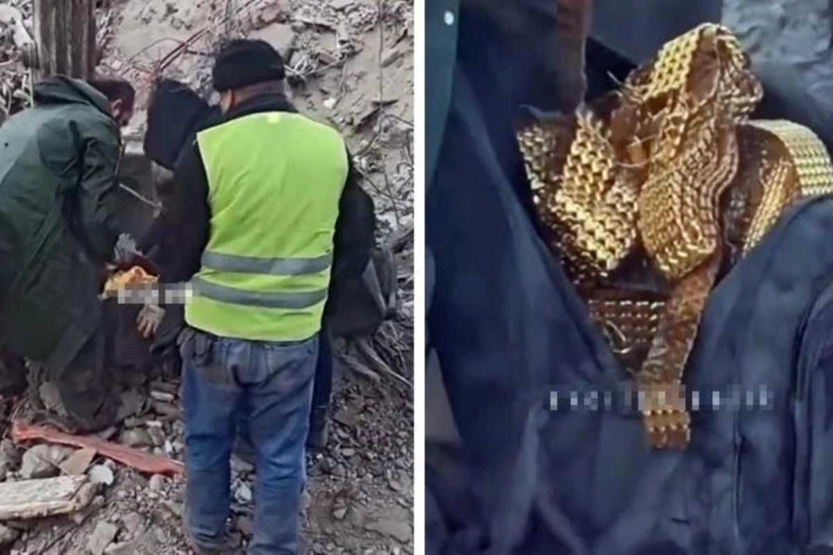 Türkiyədə dağıntılar altından tapılan bir çanta qızıl görün kimin imiş - VİDEO