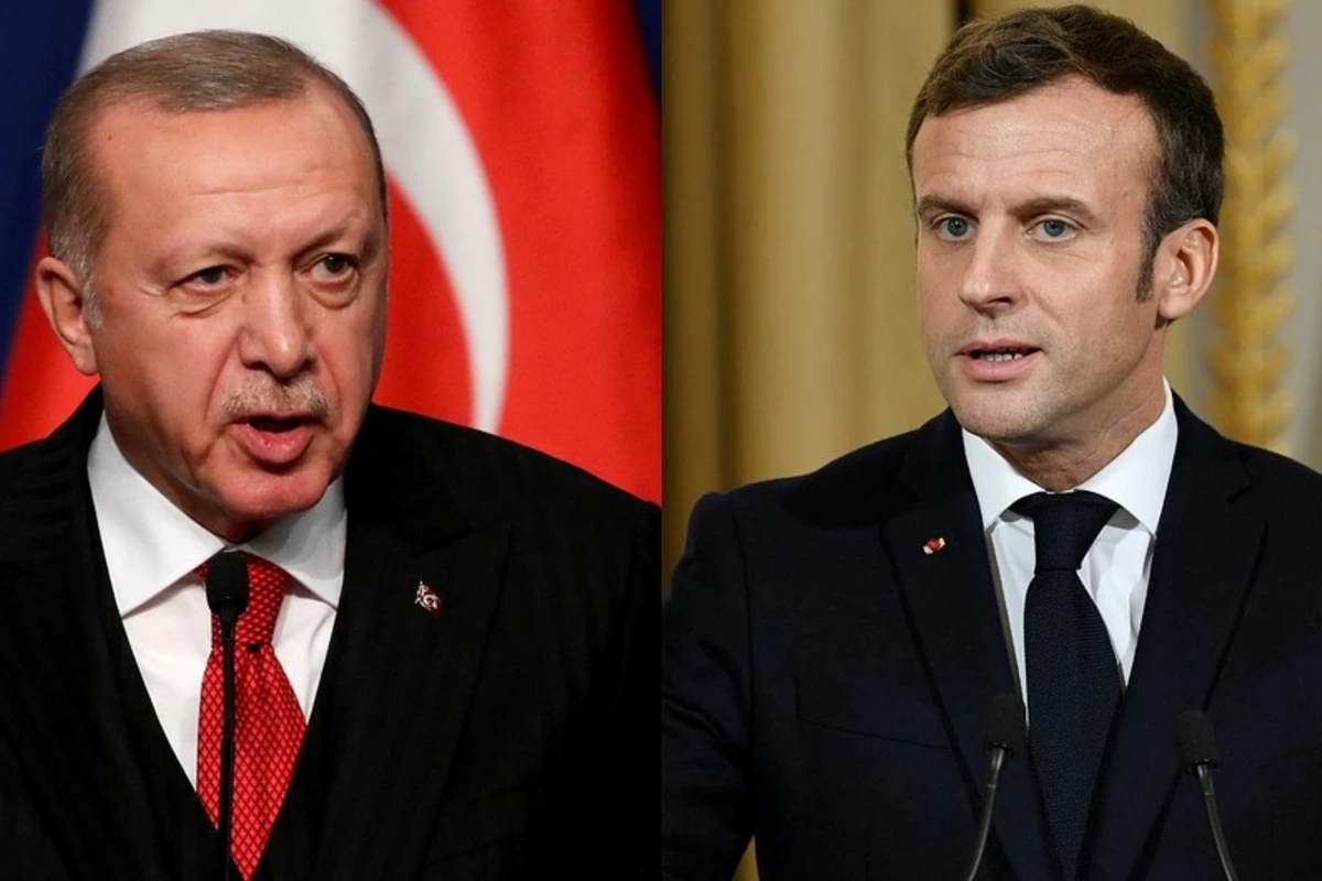 Ərdoğan və Makron arasında telefon danışığı olub