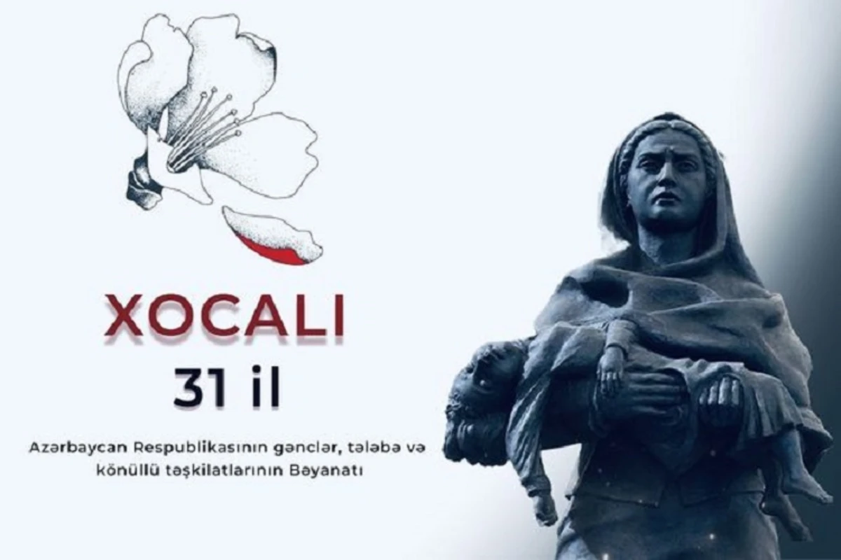 Gənclər, tələbə və könüllü təşkilatları Xocalı soyqırımı ilə bağlı beynəlxalq təşkilatlara müraciət ünvanlayıb