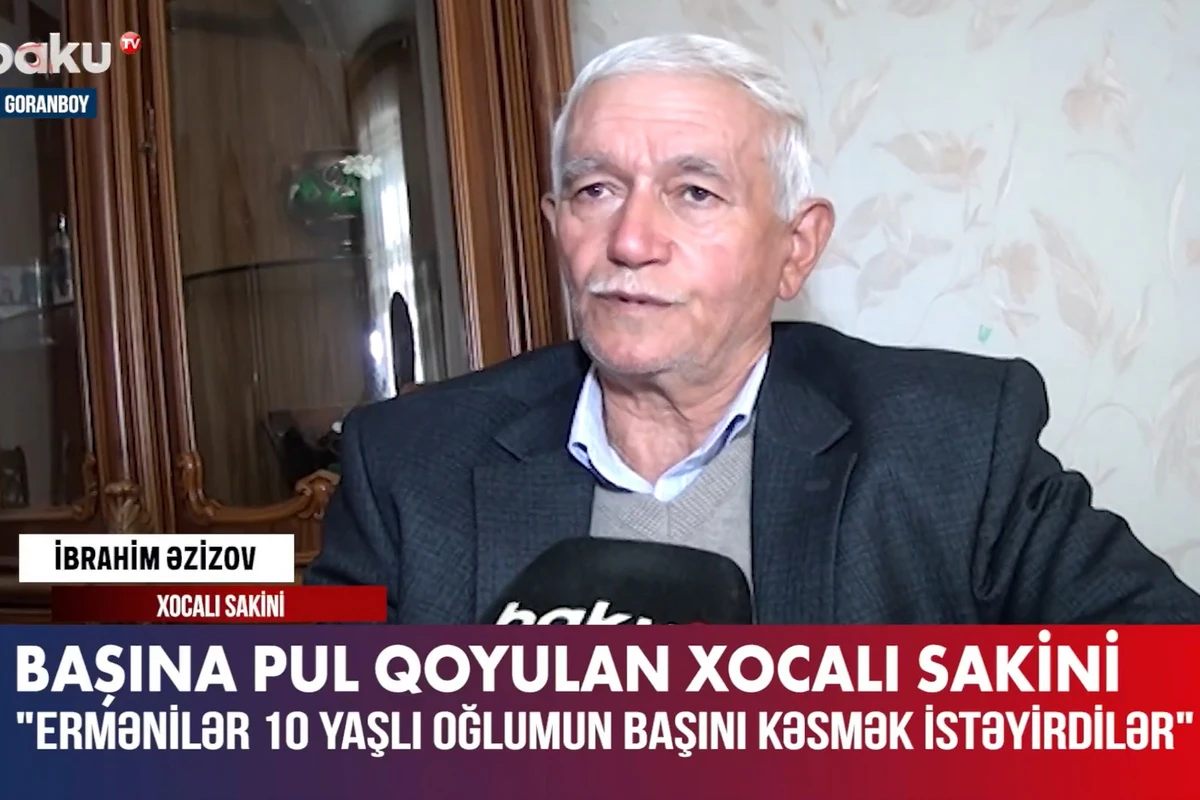 Başına pul qoyulan Xocalı sakini - VİDEO