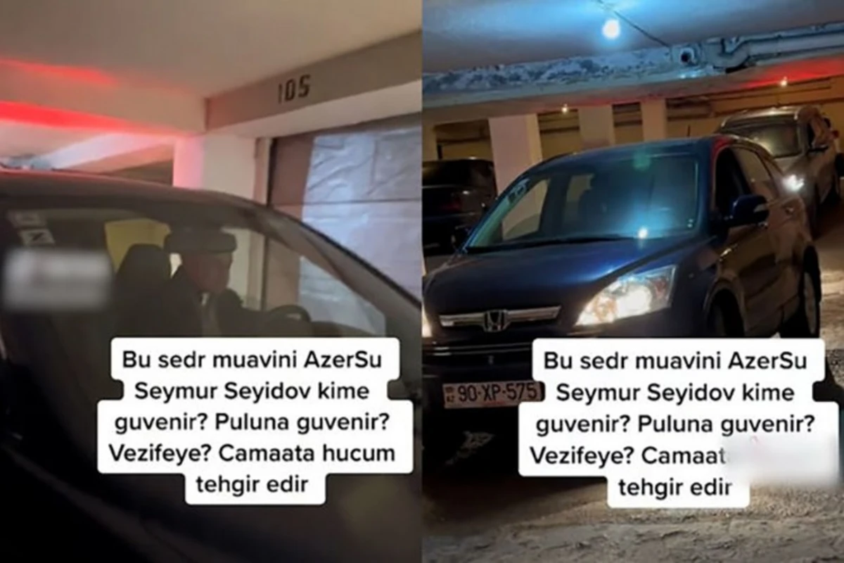 “Azərsu”nun vəzifəli şəxsi ilə qadın arasında DAVA - Söyüş söydülər - VİDEO