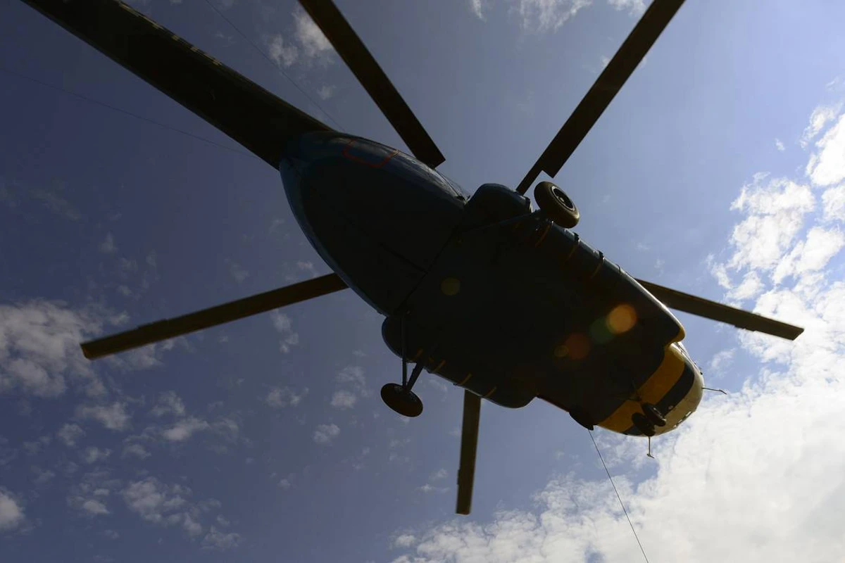 Rusiyada helikopter qəzaya uğradı - Yaralılar var