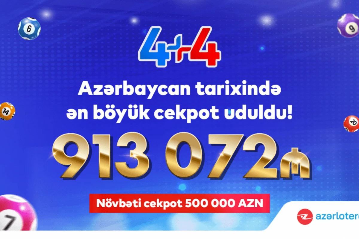 Azərbaycanda 913 000 manatlıq cekpot uduldu - TARİXİ UDUŞ - VİDEO
