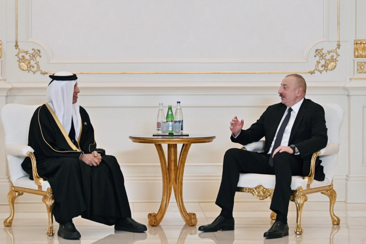 Президент Ильхам Алиев принял члена Высшего совета ОАЭ - ФОТО