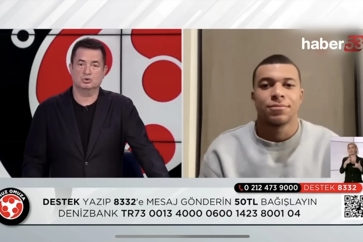 Mbappe Acunun efirinə qoşulub Türkiyəyə belə dəstək oldu - VİDEO