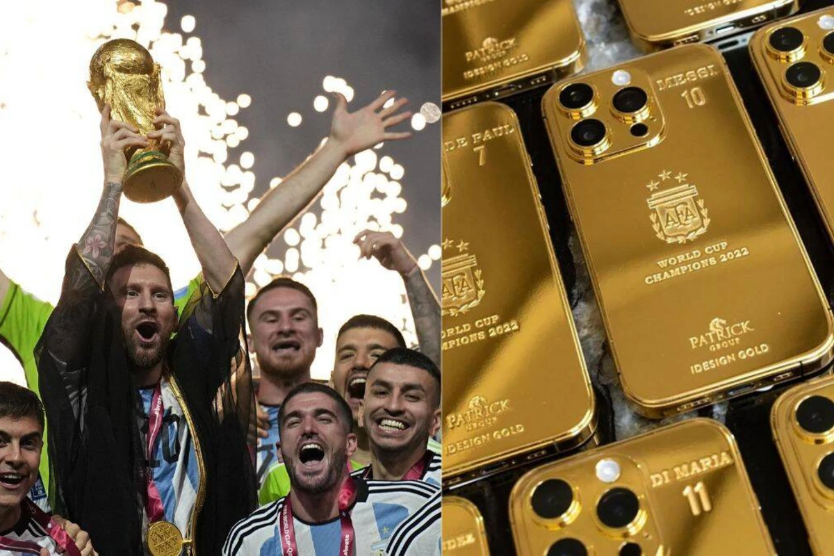 Messi komanda yoldaşlarına qızıl telefonlar bağışladı Messi komanda yoldaşlarına qızıl telefonlar bağışladı