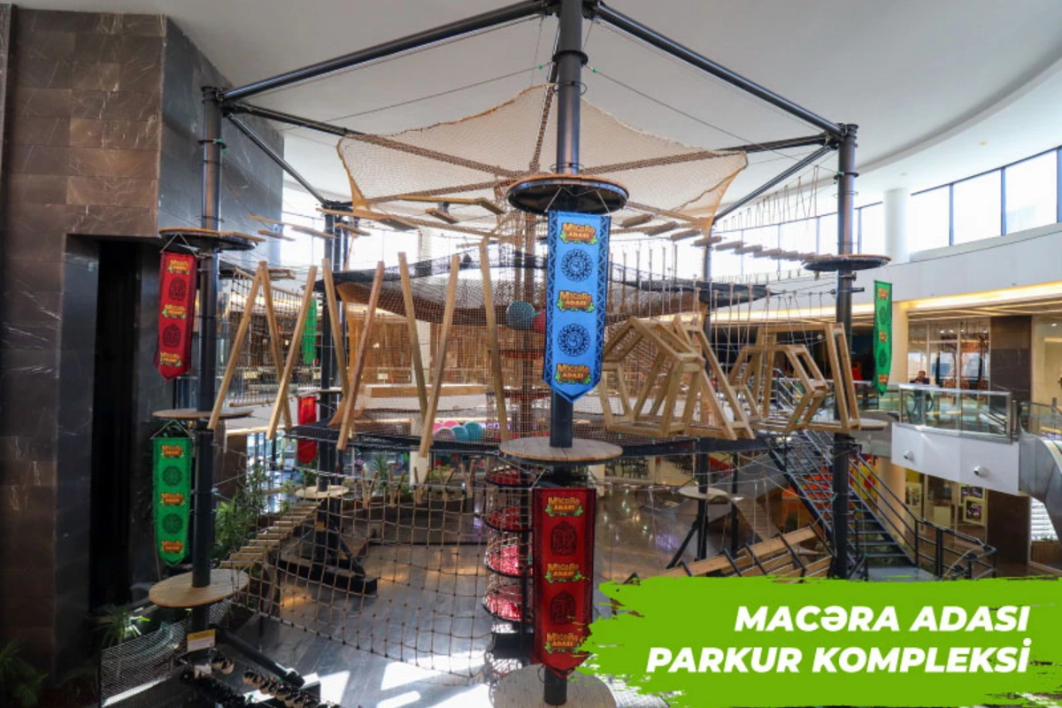 Уникальный паркурный комплекс Macəra Adаsı для любителей экстрима! - ФОТО