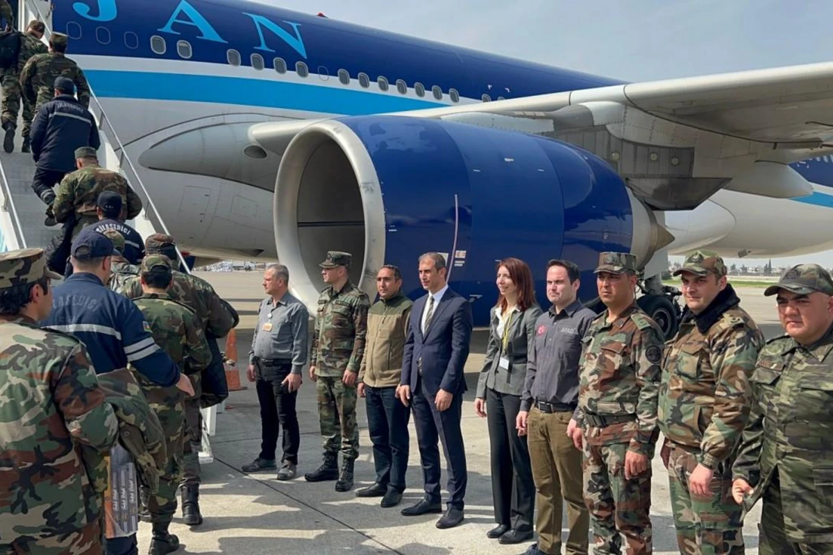 Azərbaycanın Türkiyədə olan çevik xilasetmə qüvvələrinin növbəti qrupu Vətənə yola düşüb - FOTO/VİDEO
