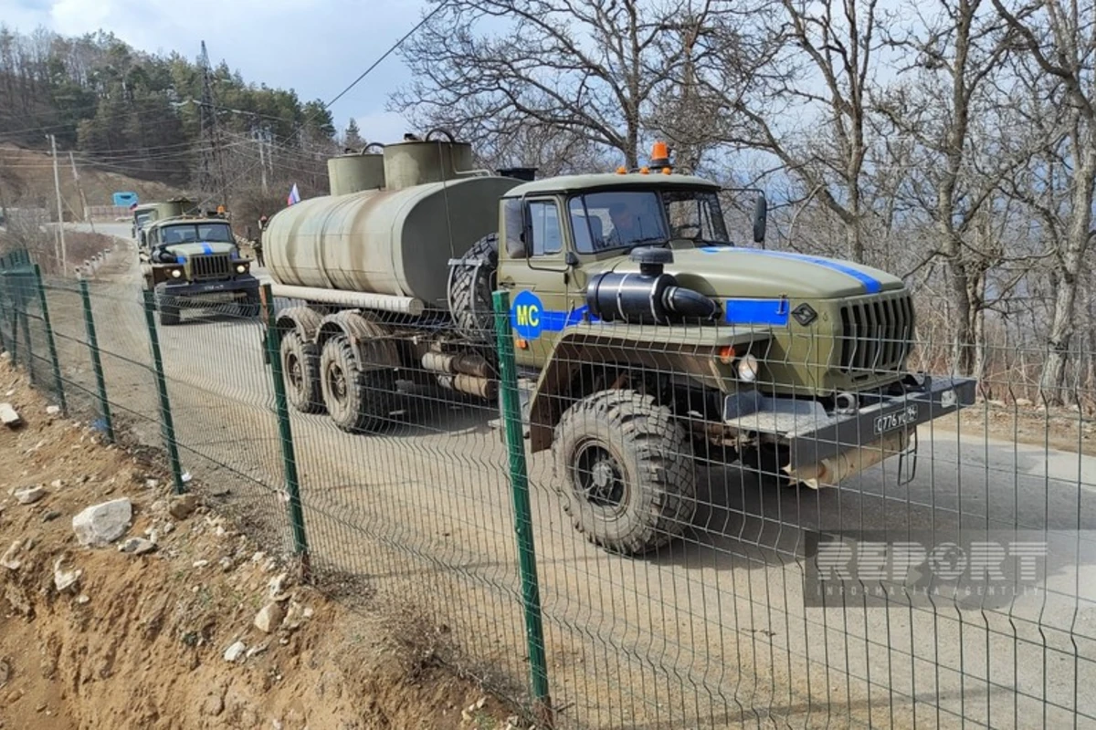Bu gün Xankəndi-Laçın yolunda Rusiya sülhməramlılarına məxsus 50 avtomobil keçib - FOTO - YENİLƏNİB