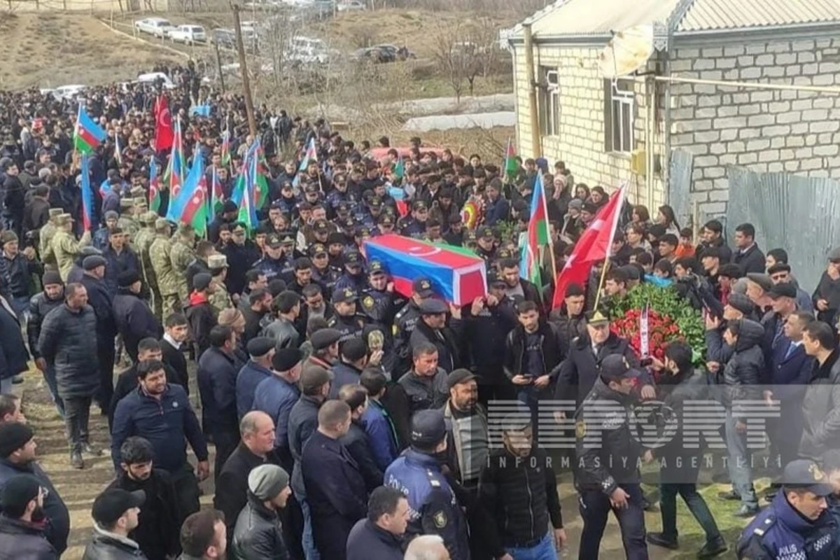 Şəhid Eşqin Hüseynov Tovuzda dəfn olunub - FOTO