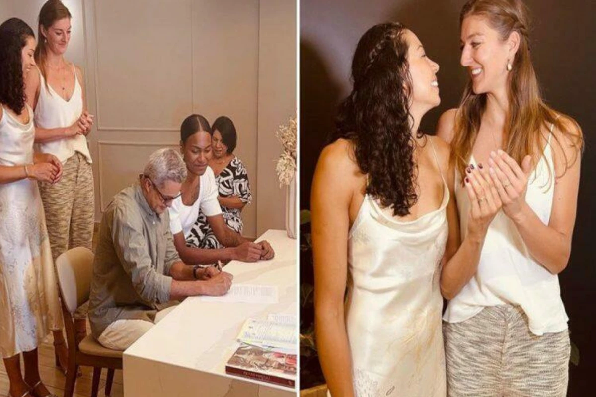 Azərbaycanda oynamış voleybolçu HƏMCİNSİ İLƏ EVLƏNDİ - FOTO