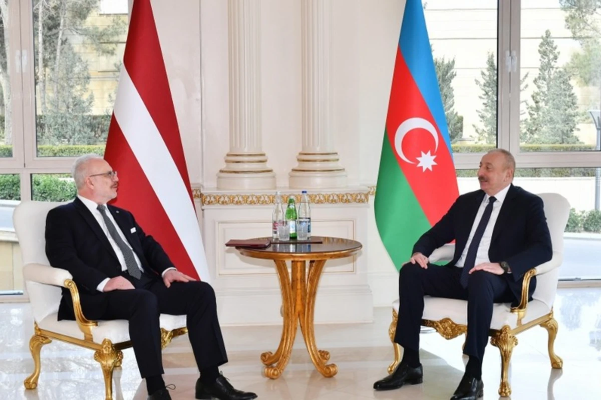 Azərbaycan və Latviya prezidentləri mətbuata bəyanatlarla çıxış ediblər - FOTO - YENİLƏNİB