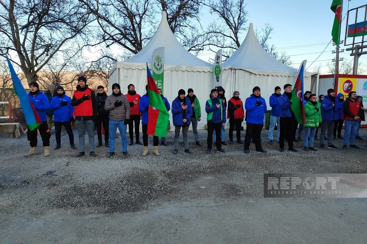 Экоакция на дороге Ханкенди-Лачын продолжается уже 89 дней - ФОТО
