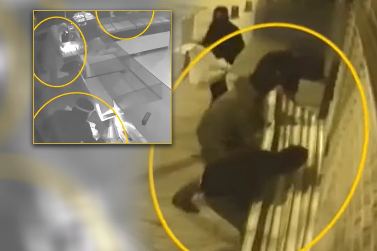 44 saniyəyə 5 kiloqram qızıl oğurladılar - ANBAAN VİDEO