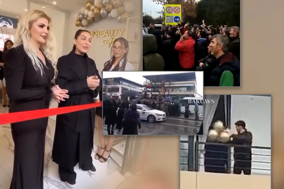 Selin Ciğercinin yeni salonuna hücum etdilər: Rədd ol! - VİDEO
