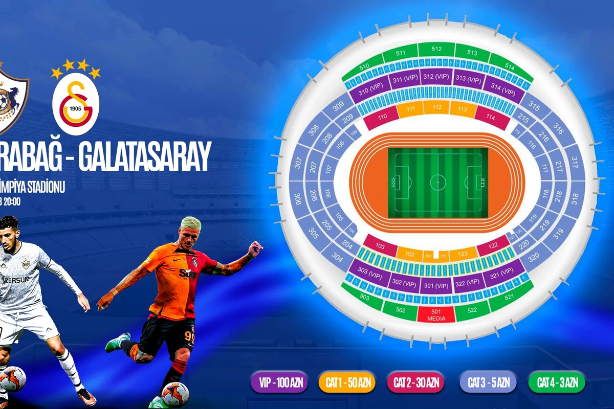 Qarabağ - Qalatasaray oyununun biletləri bu tarixdə satışa çıxarılacaq Qarabağ - Qalatasaray oyununun biletləri bu tarixdə satışa çıxarılacaq
