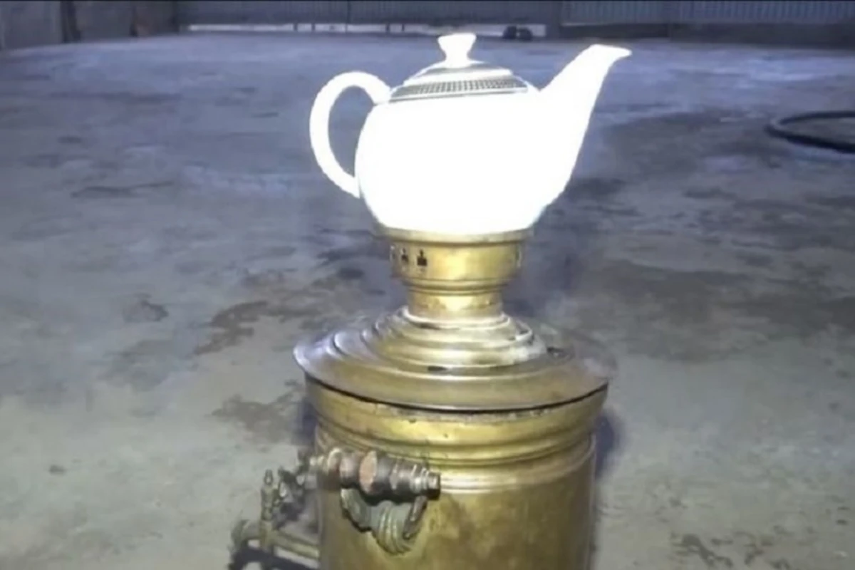 Старинный самовар, имеющий историческую ценность - ВИДЕО