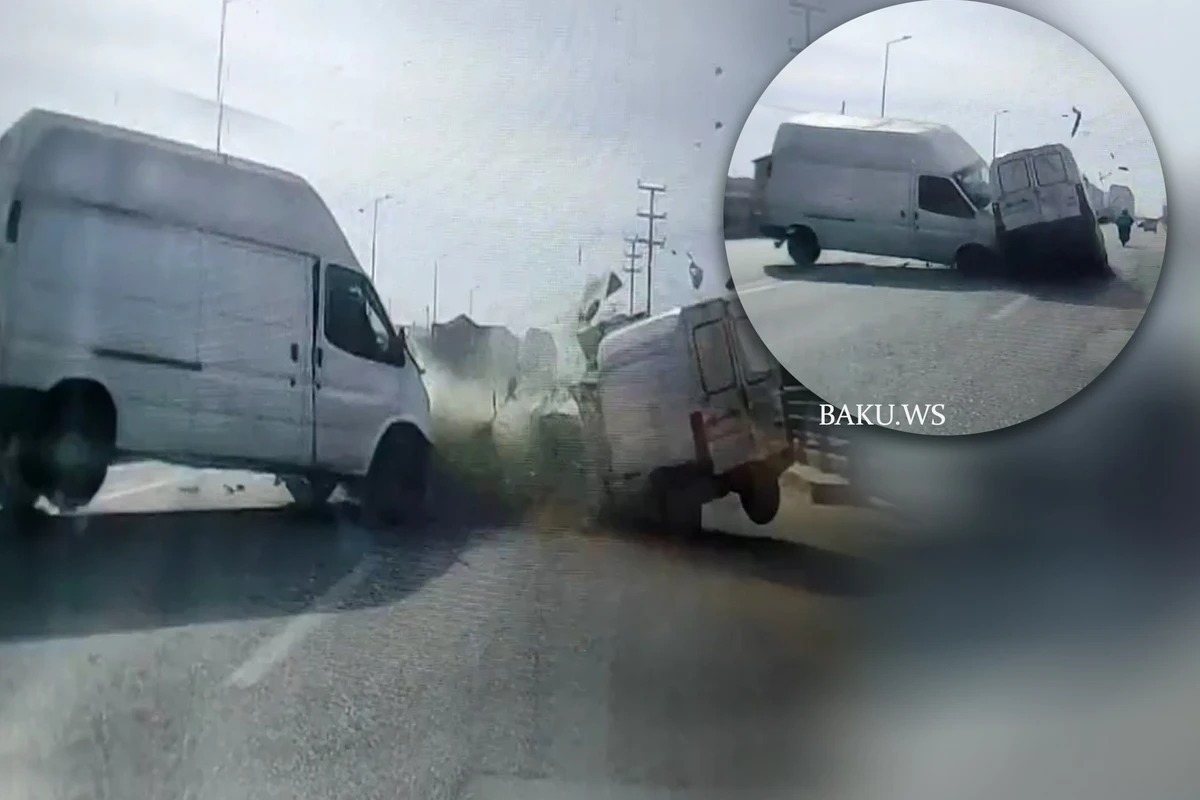 Момент страшного ДТП в Баку попал на ВИДЕО