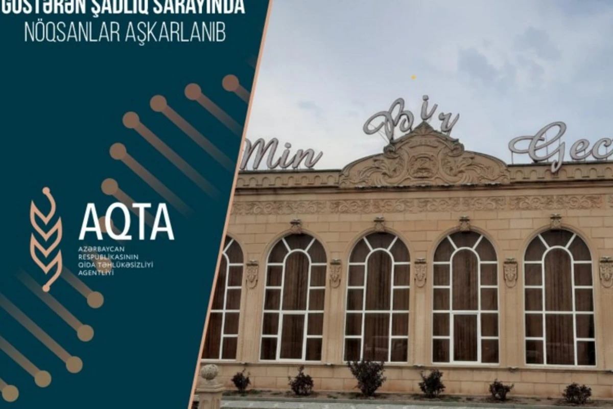 Samuxda fəaliyyət göstərən şadlıq sarayında nöqsanlar aşkarlanıb