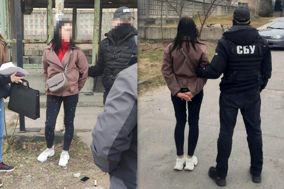 Ukraynada Rusiyaya casusluq edən qadın saxlanıldı - FOTOFAKT