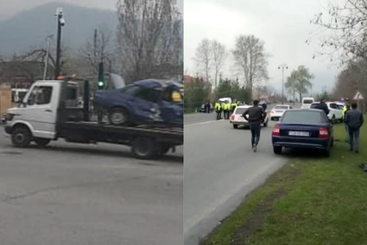 Oğuzda avtomobil aşdı: Xəsarət alanlar var - FOTO