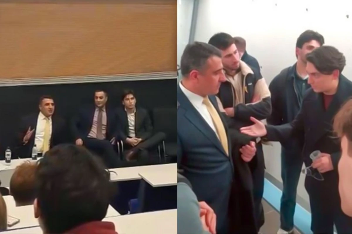 Ermənistan səfiri Londondakı gənclərimizin sərt etirazı ilə qarşılaşıb - FOTO