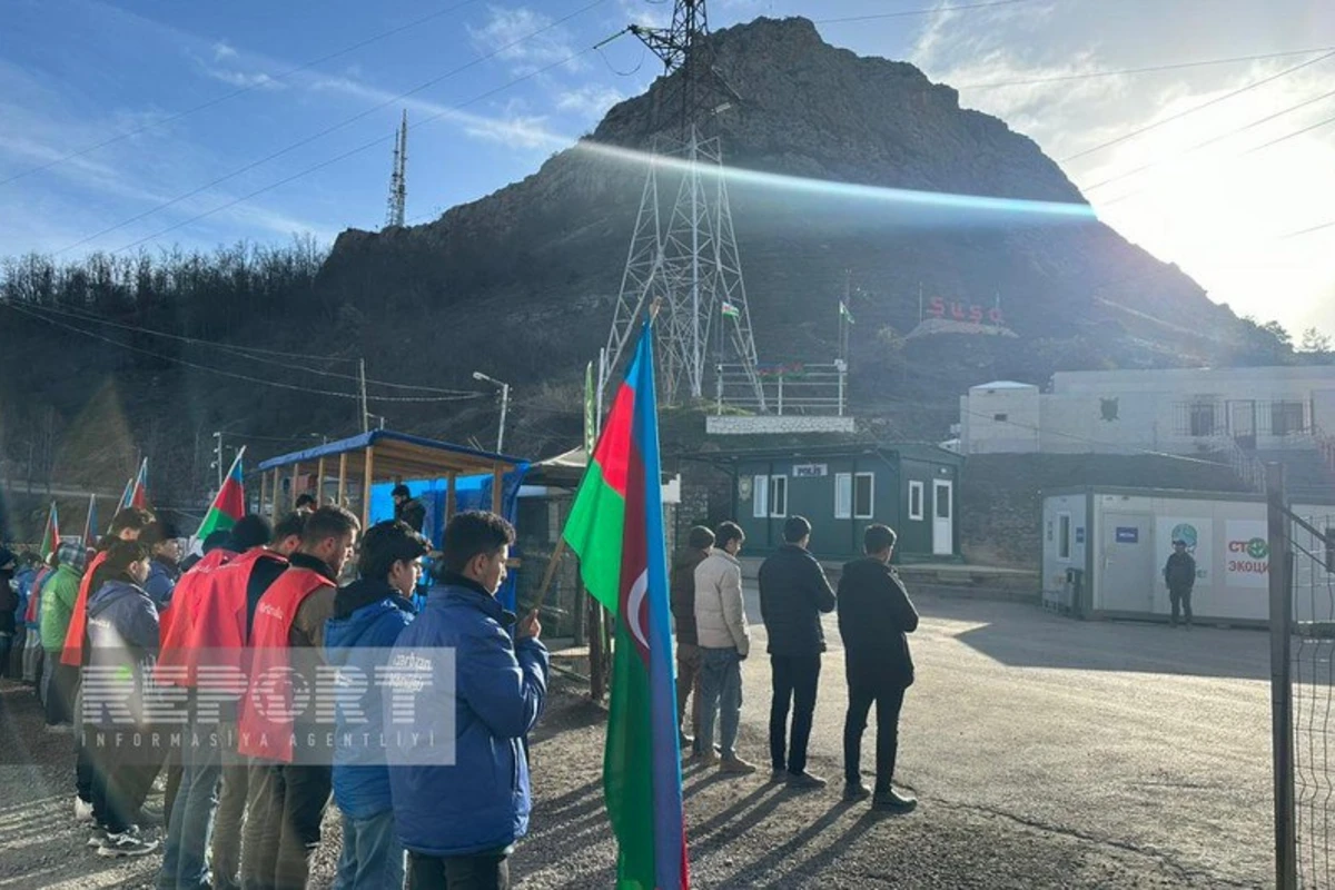 Xankəndi-Laçın yolu: Ekofəalların aksiyası 115 gündür yüksək fəallıqla davam edir - FOTO