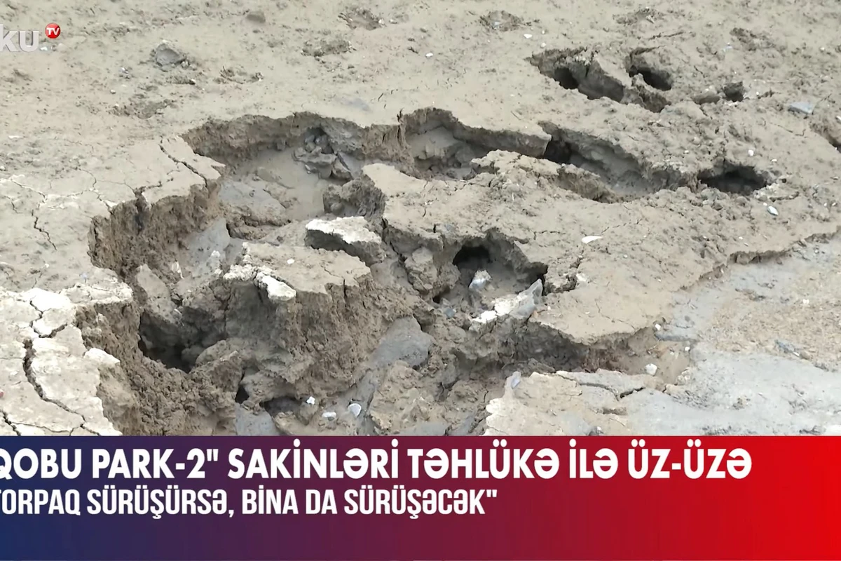 Torpaq sürüşməsi sakinlərin həyatı üçün təhlükə yaratdı - VİDEO