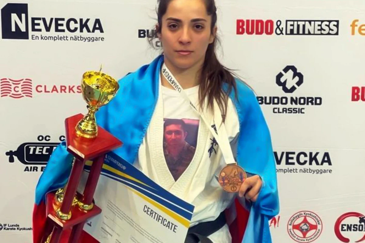Şəhid kapitanın bacısı Avropa çempionatında uğur qazandı - FOTO