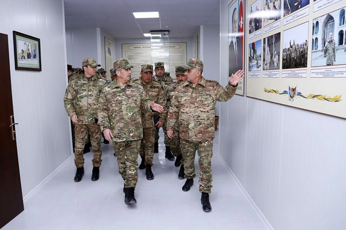 Закир Гасанов ознакомился с условиями, созданными в новой воинской части - ВИДЕО
